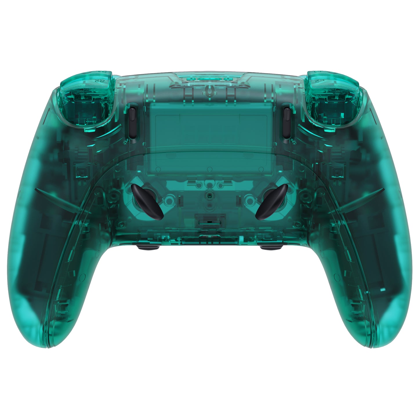 eXtremeRate Replacement Full Set Shells with Buttons Compatible with PS5 Edge Controller - Emerald Green