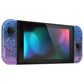 eXtremeRate Replacement Full Set Shells with Buttons for Nintendo Switch - Glitter Gradient Translucent Bluebell eXtremeRate