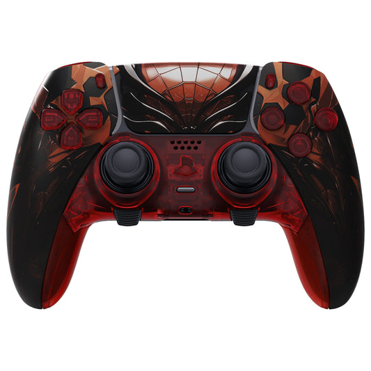 eXtremeRate Replacement Full Set Shells with Buttons Compatible with PS5 Edge Controller - Spider Armor