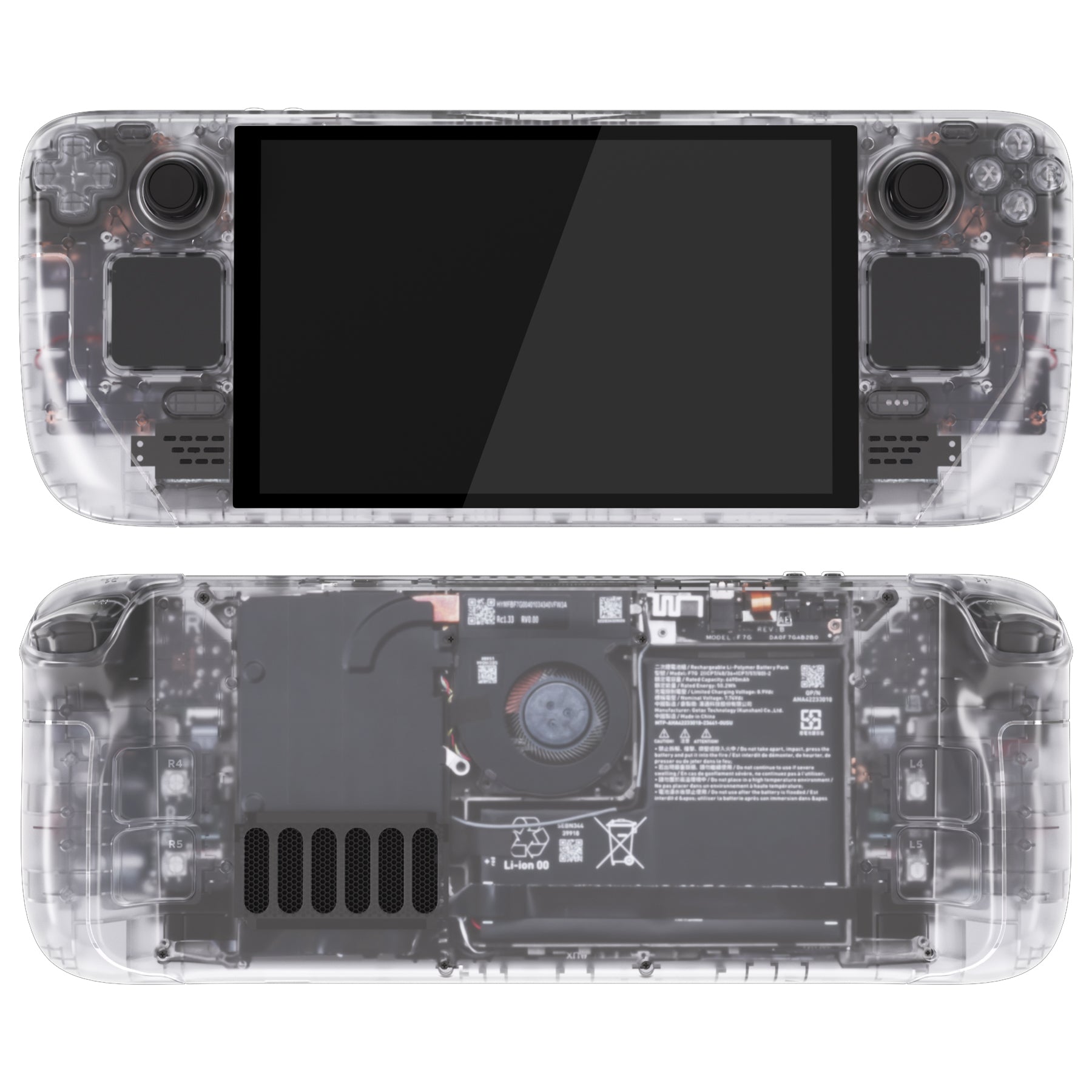 eXtremeRate Steam Deck OLED Replacement Full Set Shells with Buttons ...