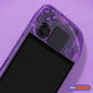 eXtremeRate Replacement Full Set Shell with Buttons for Steam Deck OLED - Clear Atomic Purple