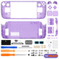 eXtremeRate Replacement Full Set Shell with Buttons for Steam Deck OLED - Clear Atomic Purple