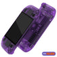 eXtremeRate Replacement Full Set Shell with Buttons for Steam Deck OLED - Clear Atomic Purple