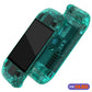 eXtremeRate Replacement Full Set Shell with Buttons for Steam Deck OLED - Clear Emerald Green