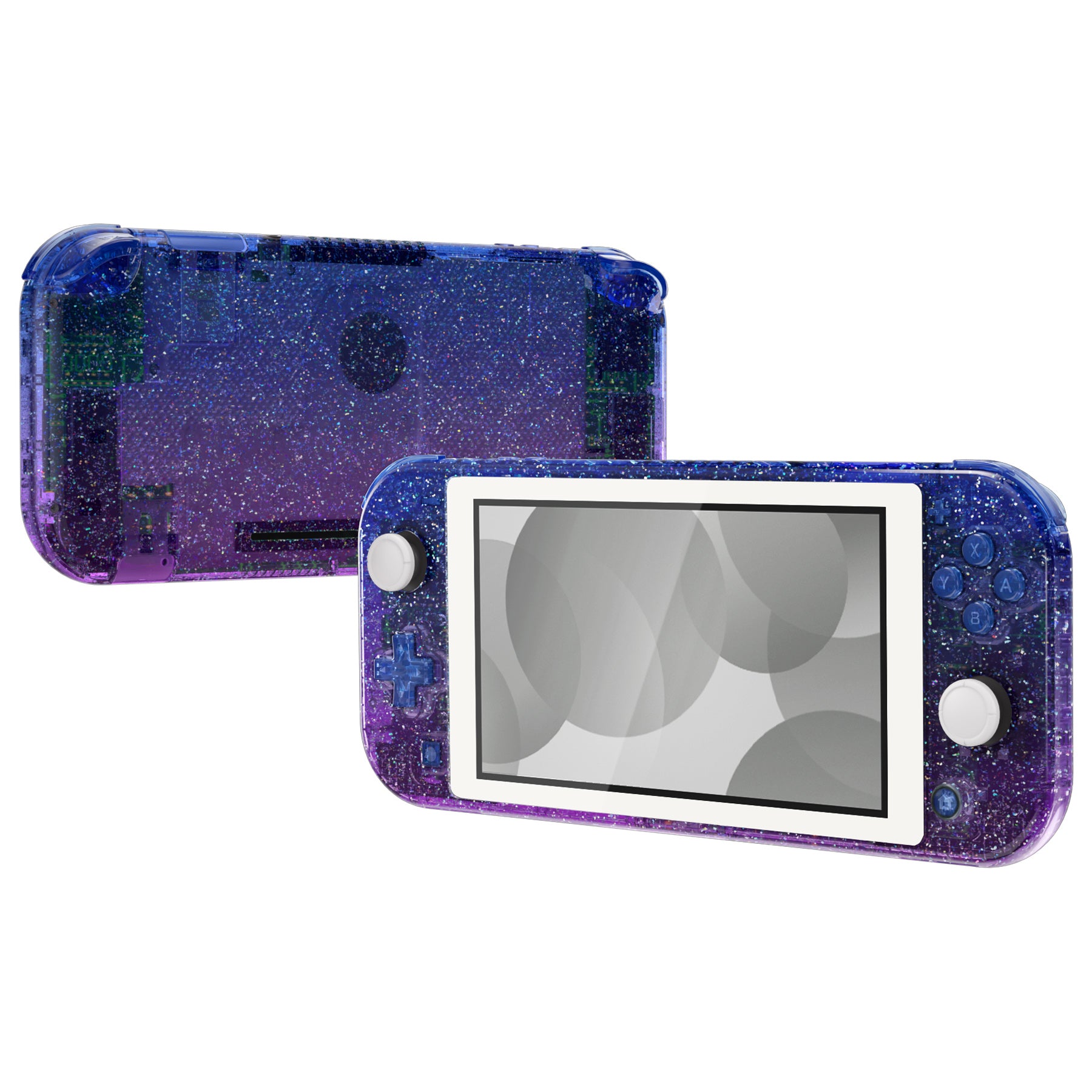  eXtremeRate Clear Atomic Purple DIY Replacement Shell for  Nintendo Switch Lite, NSL Handheld Controller Housing w/Screen Protector,  Custom Case Cover for Nintendo Switch Lite : Video Games
