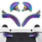 eXtremeRate Replacement Interchangeable 4PCS Metal Back Paddles for PS5 Edge Controller - Metallic Rainbow Aura Blue & Purple eXtremeRate