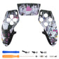 eXtremeRate Replacement Left Right Front Housing Shell with Touchpad Compatible with PS5 Edge Controller - Lovely Punky Bunny