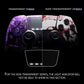 eXtremeRate Replacement Left Right Front Housing Shell with Touchpad Compatible with PS5 Edge Controller - Blood Zombie