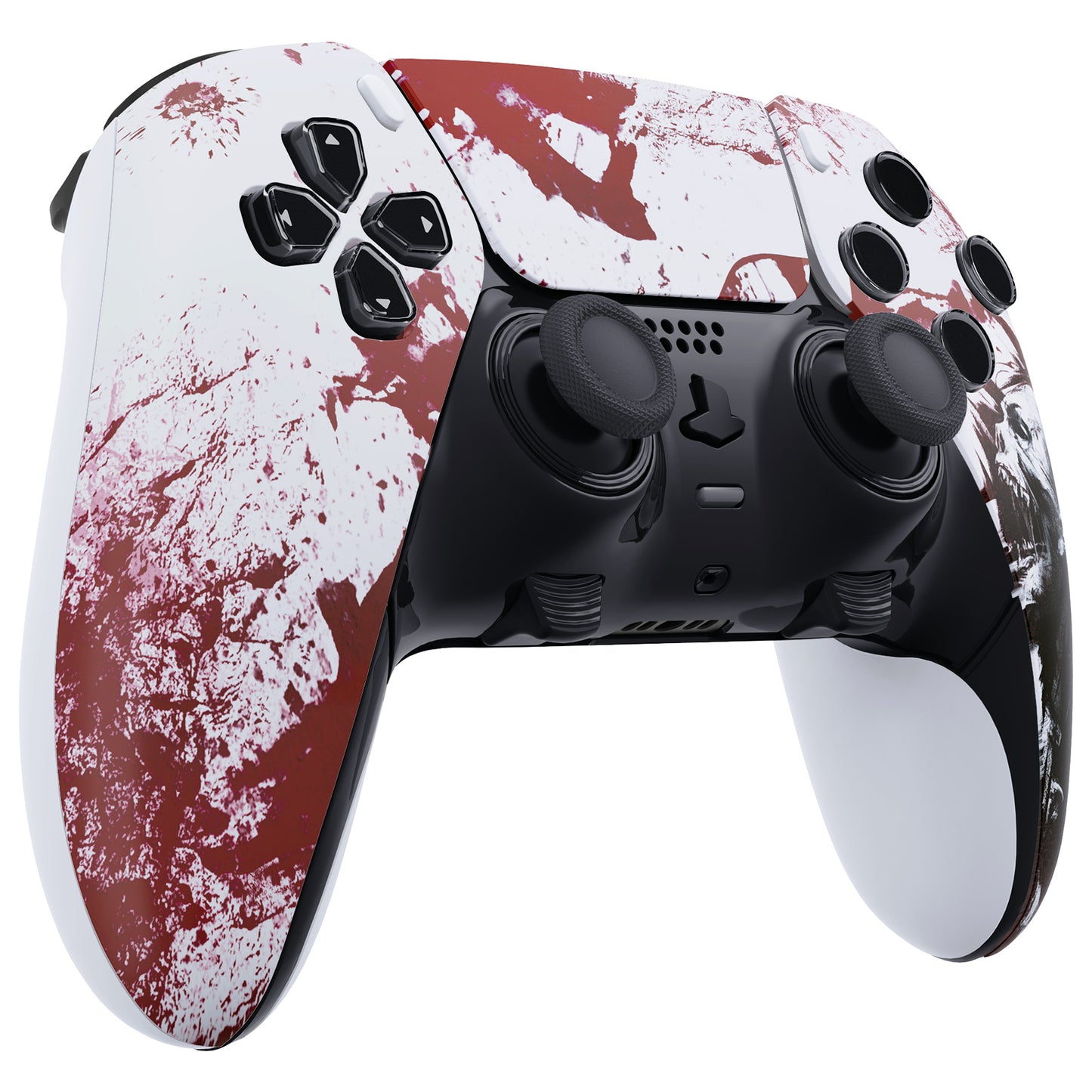 eXtremeRate Replacement Left Right Front Housing Shell with Touchpad Compatible with PS5 Edge Controller - Blood Zombie