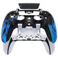 eXtremeRate Replacement Left Right Front Housing Shell with Touchpad Compatible with PS5 Edge Controller - Blue Flame