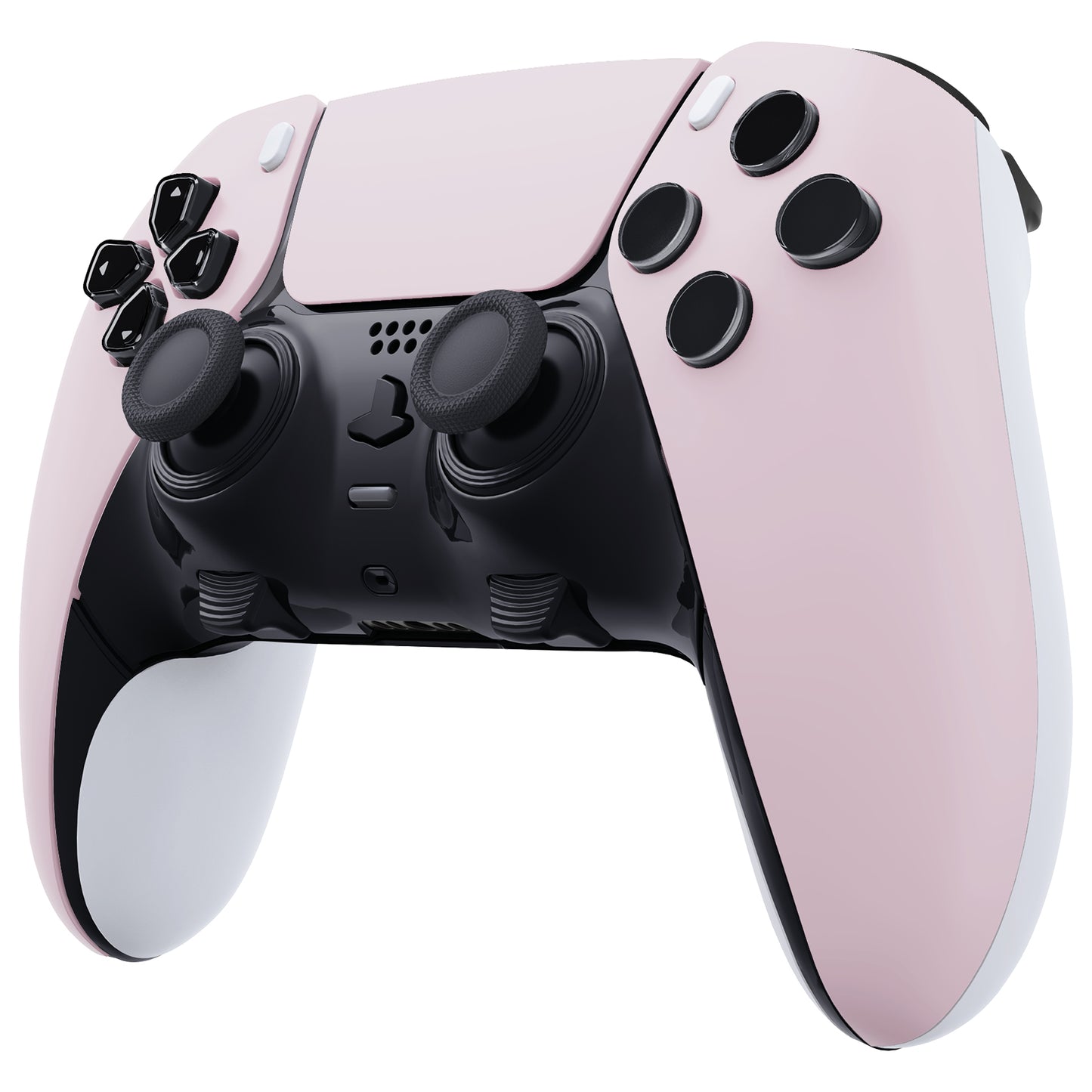 eXtremeRate Replacement Left Right Front Housing Shell with Touchpad Compatible with PS5 Edge Controller - Cherry Blossoms Pink