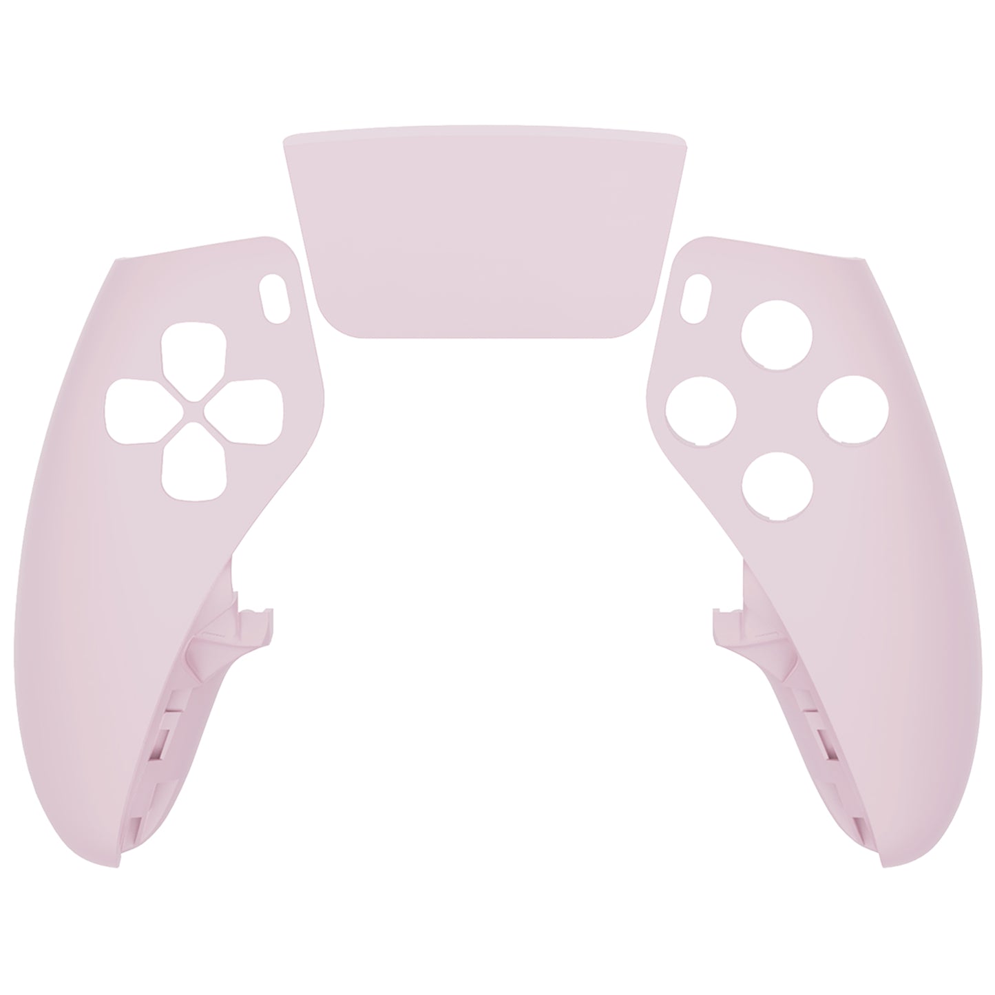 eXtremeRate Replacement Left Right Front Housing Shell with Touchpad Compatible with PS5 Edge Controller - Cherry Blossoms Pink