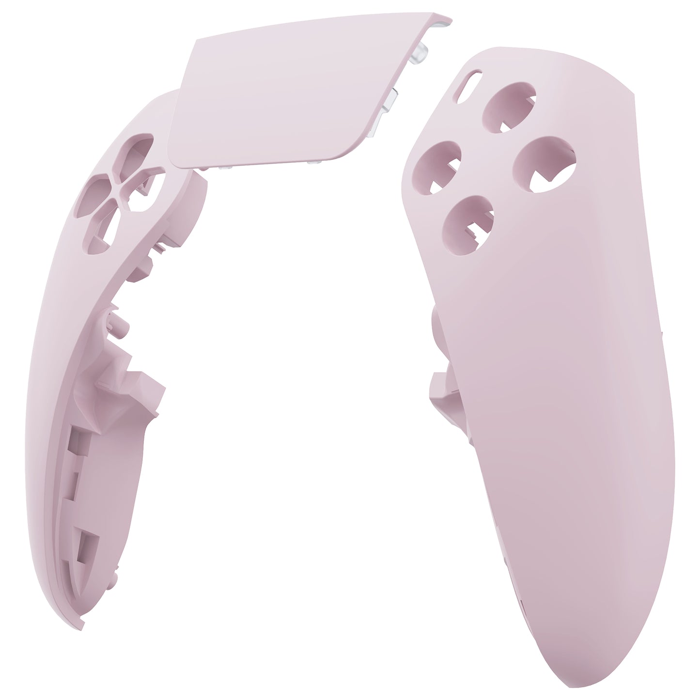 eXtremeRate Replacement Left Right Front Housing Shell with Touchpad Compatible with PS5 Edge Controller - Cherry Blossoms Pink