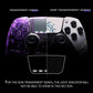 eXtremeRate Replacement Left Right Front Housing Shell with Touchpad Compatible with PS5 Edge Controller - The Great Wave eXtremeRate