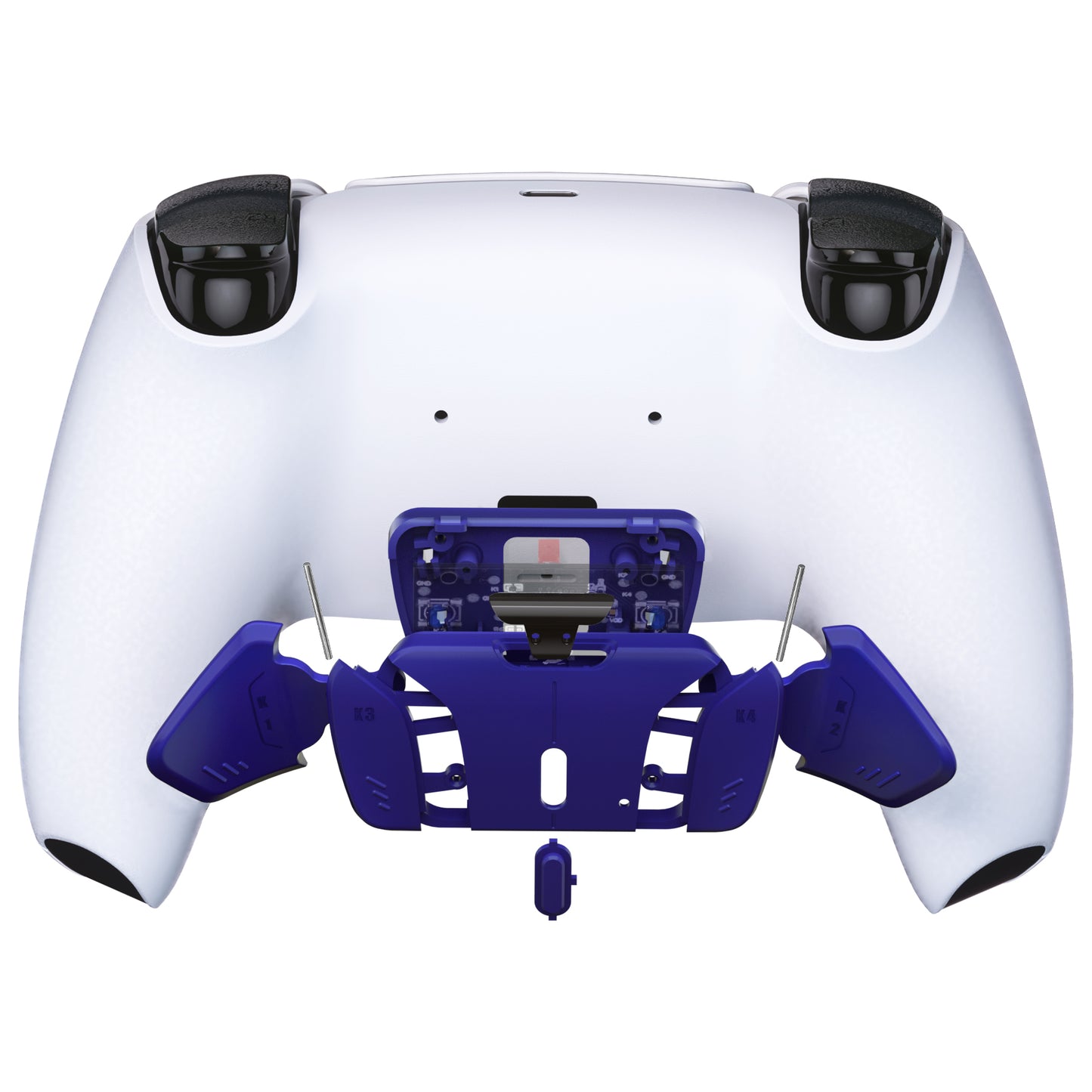 eXtremeRate Replacement Redesigned K1 K2 K3 K4 Back Buttons Housing Shell for eXtremeRate RISE4 Remap Kit, Compatible with PS5 Controller - Cobalt Blue