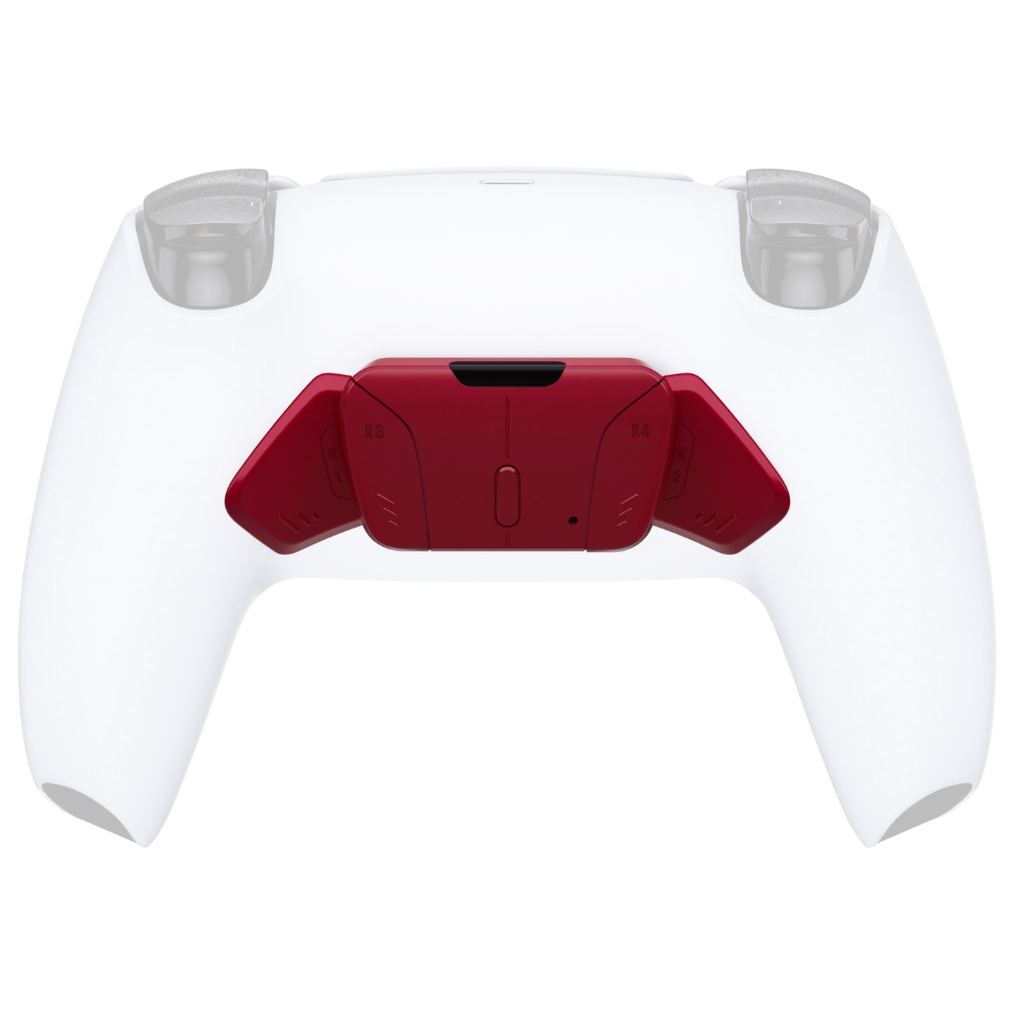 eXtremeRate Replacement Redesigned K1 K2 K3 K4 Back Buttons Housing Shell for eXtremeRate RISE4 Remap Kit, Compatible with PS5 Controller - Volcanic Red