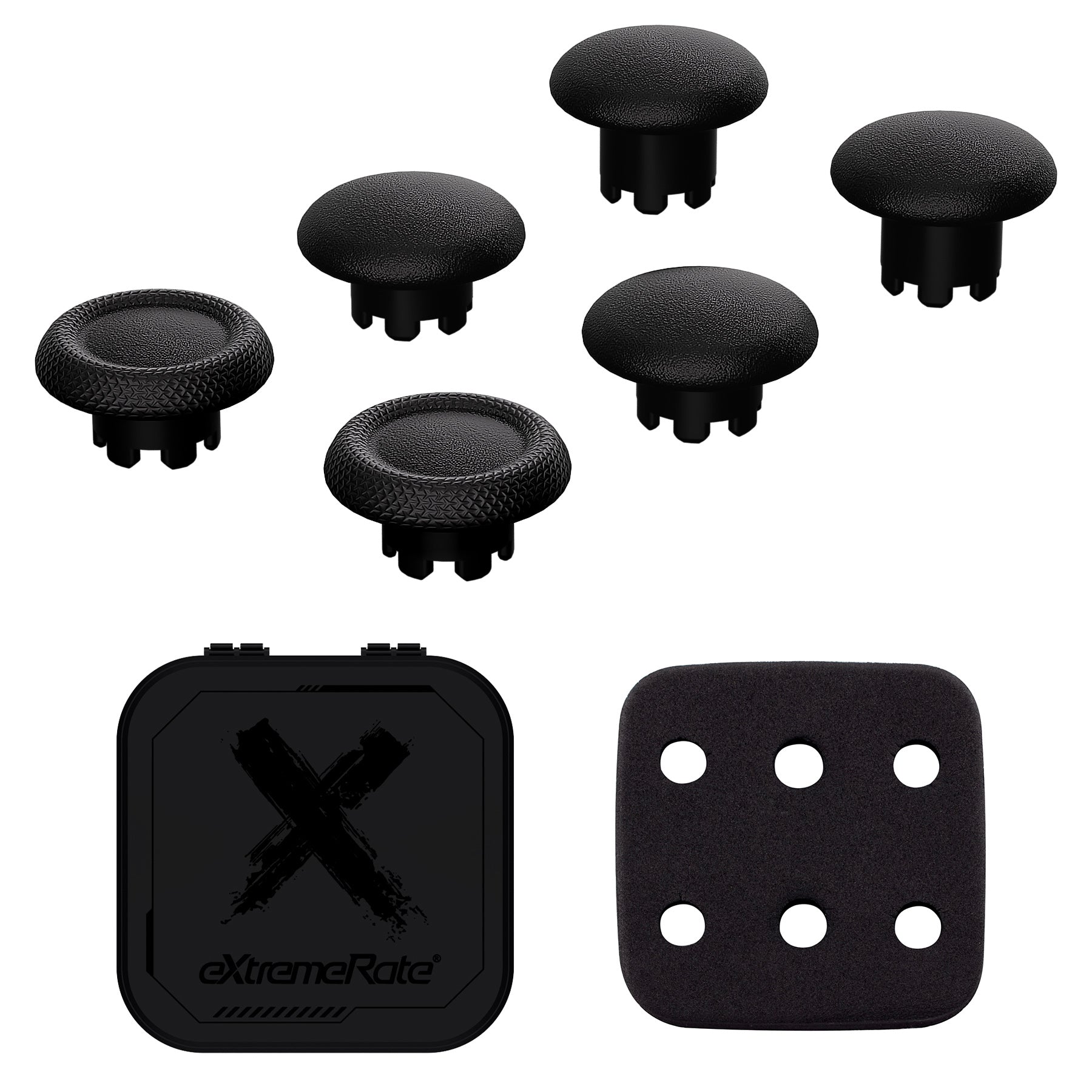 eXtremeRate Black Replacement Swappable Thumbsticks for PS5 Edge Controller,  Custom Interchangeable Analog Stick Joystick Caps for PS5 Edge Controller -  Controller & Thumbstick Base NOT Included – eXtremeRate Retail