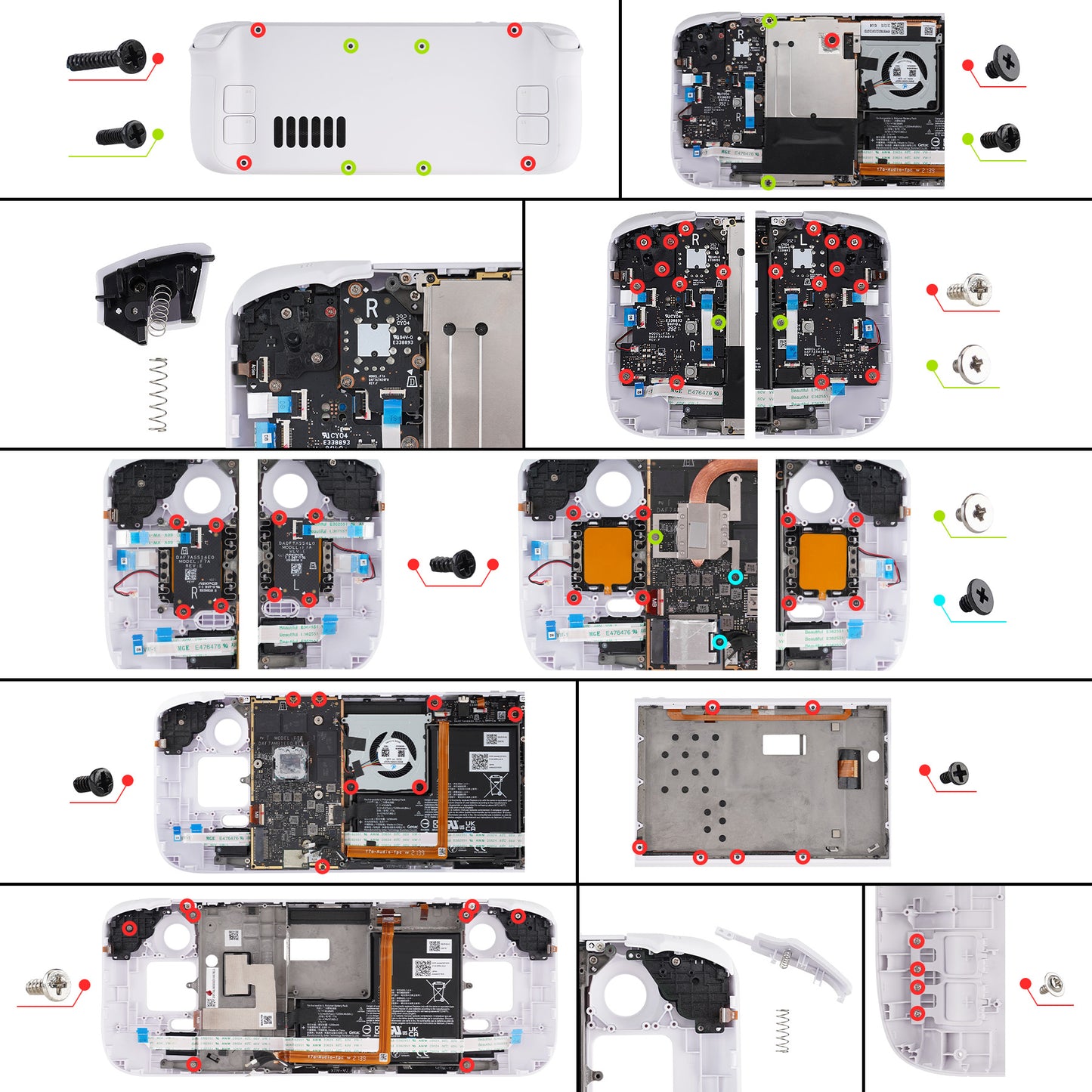 eXtremeRate Custom Full Set Shell with Buttons for Steam Deck LCD - The Great GOLDEN Wave Off Kanagawa - Black