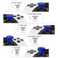 eXtremeRate ThumbsGear Interchangeable Thumbsticks for PS5 Edge Controller - Blue