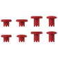 eXtremeRate ThumbsGear Interchangeable Thumbsticks for PS5 Edge Controller - Carmine Red