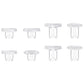 eXtremeRate ThumbsGear Interchangeable Thumbsticks for PS5 Edge Controller - Clear