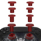 eXtremeRate ThumbsGear V2 Interchangeable Ergonomic Thumbstick with 3 Height Convex & Concave Grips Adjustable Joystick for PS5 & PS4 Controller - Carmine Red eXtremeRate