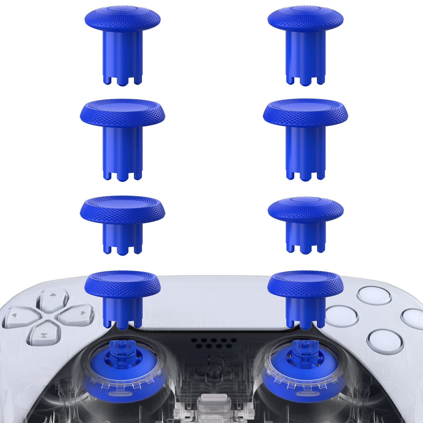 eXtremeRate ThumbsGear V3 Interchangeable Ergonomic Thumbstick for PS5 & PS4 Controller - Blue