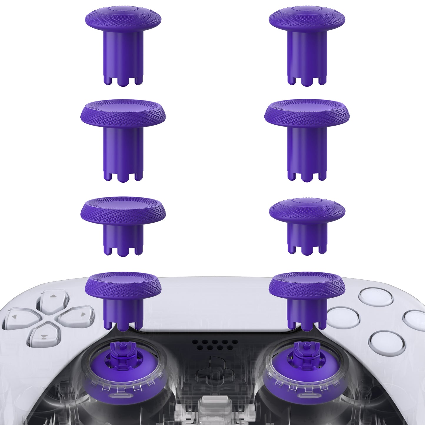 eXtremeRate ThumbsGear V3 Interchangeable Ergonomic Thumbstick for PS5 & PS4 Controller - Purple