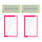 eXtremeRate 2 Pack Transparent HD Clear Tempered Glass Screen Protector for Nintendo Switch - Bright Pink