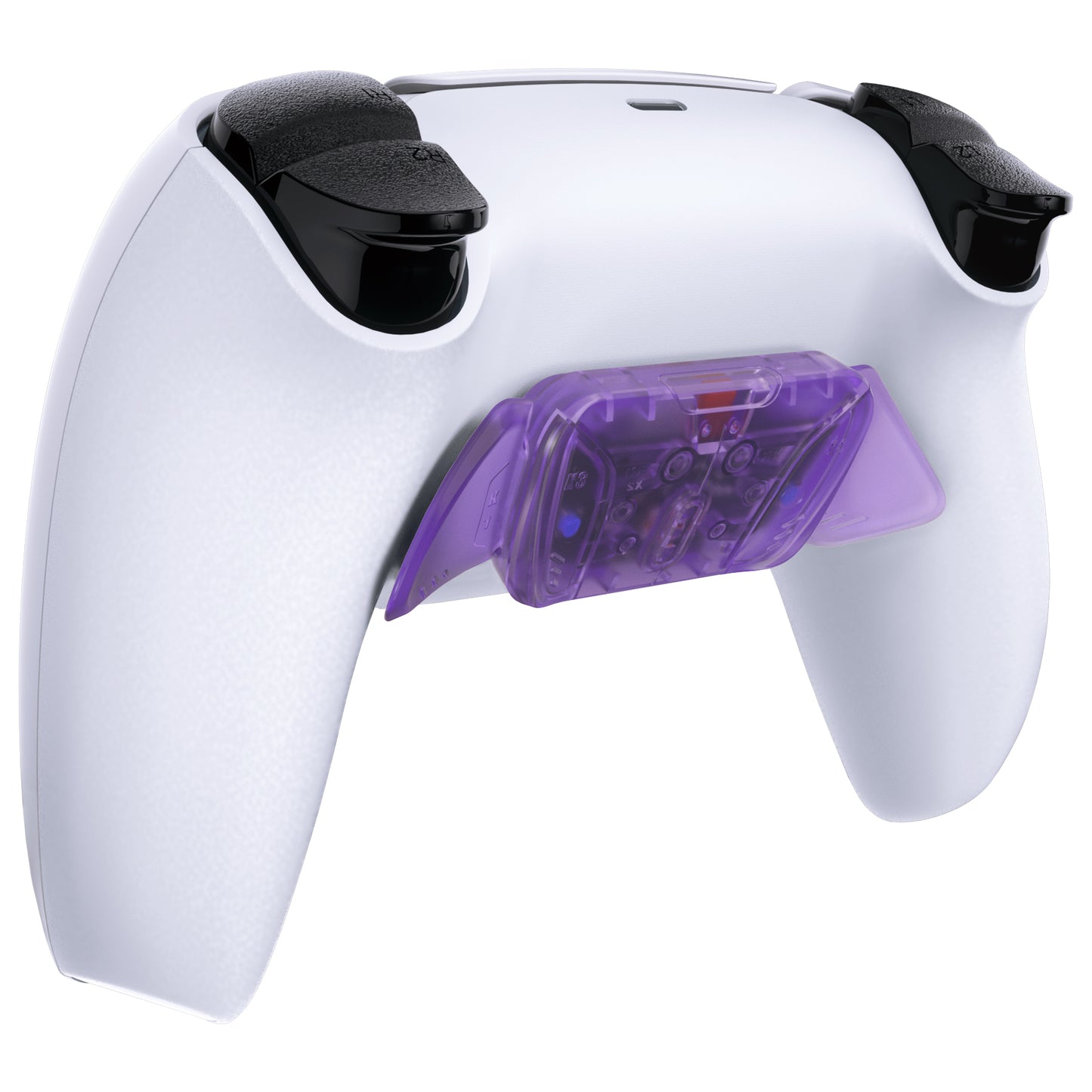 eXtremeRate Turn RISE to RISE4 Kit – Redesigned K1 K2 K3 K4 Back Buttons Housing & Remap PCB Board for eXtremeRate RISE & RISE4 Remap kit, Compatible with PS5 Controller - Clear Atomic Purple