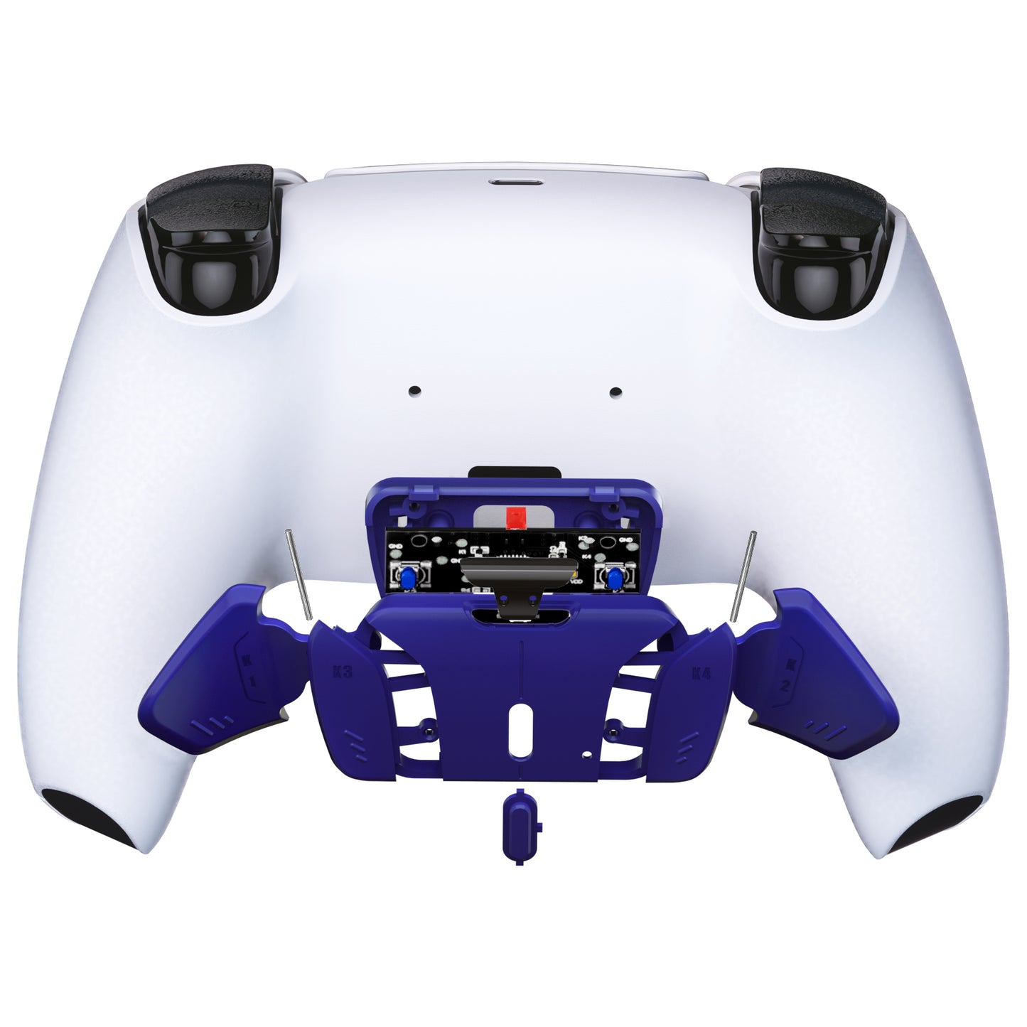 eXtremeRate Turn RISE to RISE4 Kit – Redesigned K1 K2 K3 K4 Back Buttons Housing & Remap PCB Board for eXtremeRate RISE & RISE4 Remap kit, Compatible with PS5 Controller - Cobalt Blue