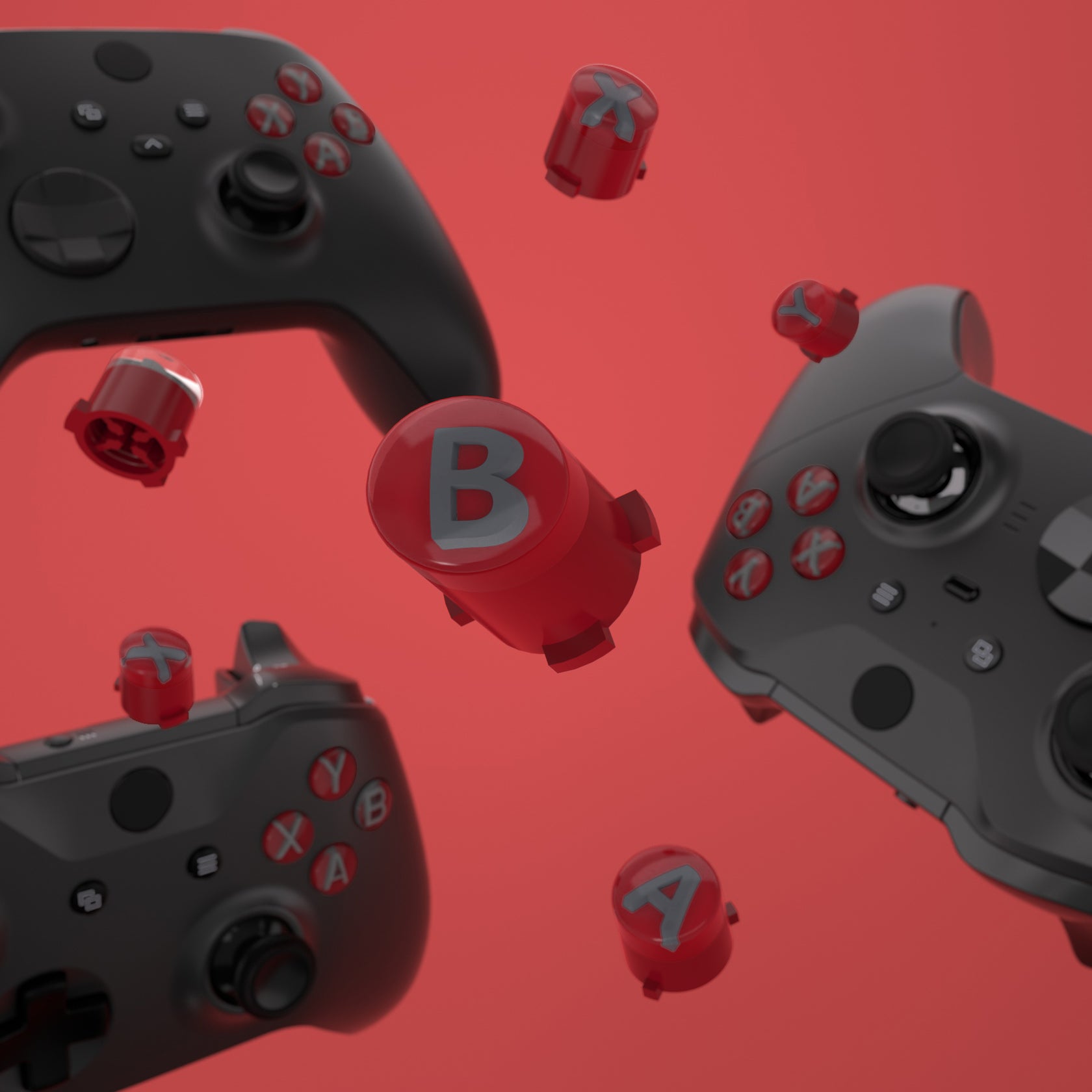 eXtremeRate Replacement Custom ABXY Action Buttons for Xbox Series X ...