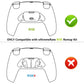 eXtremeRate Replacement Redesigned K1 K2 Back Buttons for eXtremerate RISE Remap Kit, Compatible with PS5 Controller - White eXtremeRate