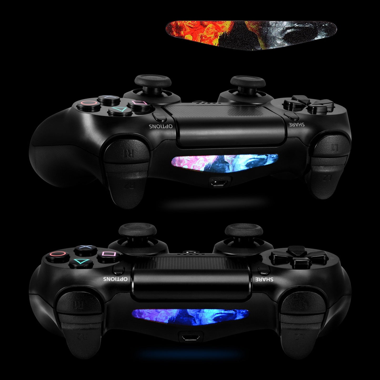 eXtremeRate Retail 60 Pcs Game Theme Lightbar Stickers for ps4 - ZGCLS0001