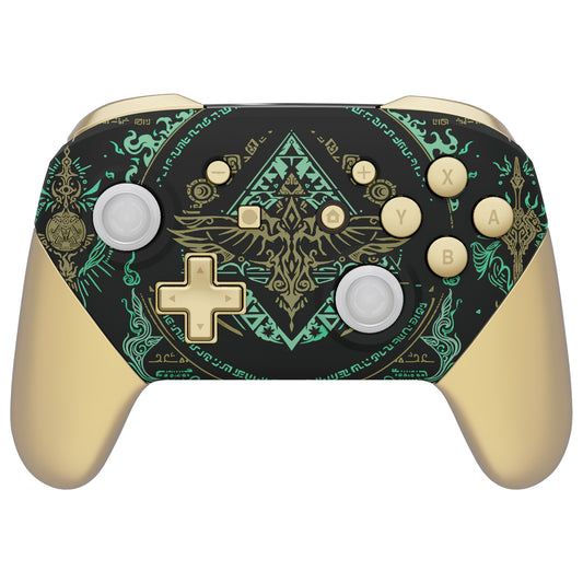 Custom Wireless UN-MODDED PRO Controller compatible with PS5 Exclusive  Unique Design (Black/Gold)