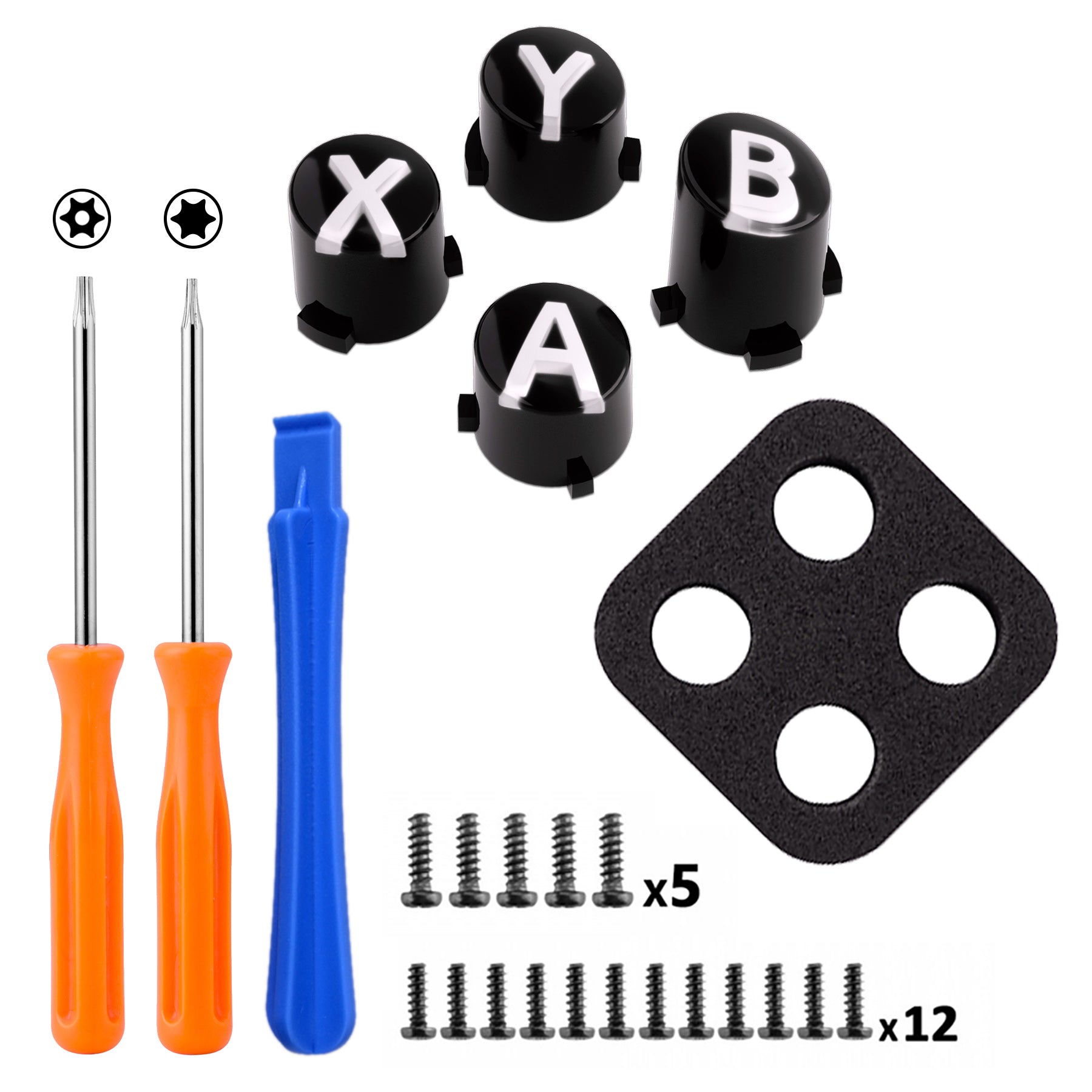 eXtremeRate Replacement Custom ABXY Action Buttons for Xbox Series X ...