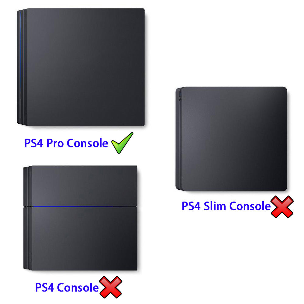eXtremeRate Black Vertical Stand for PS4 Pro Console, Steady Base Mount ...