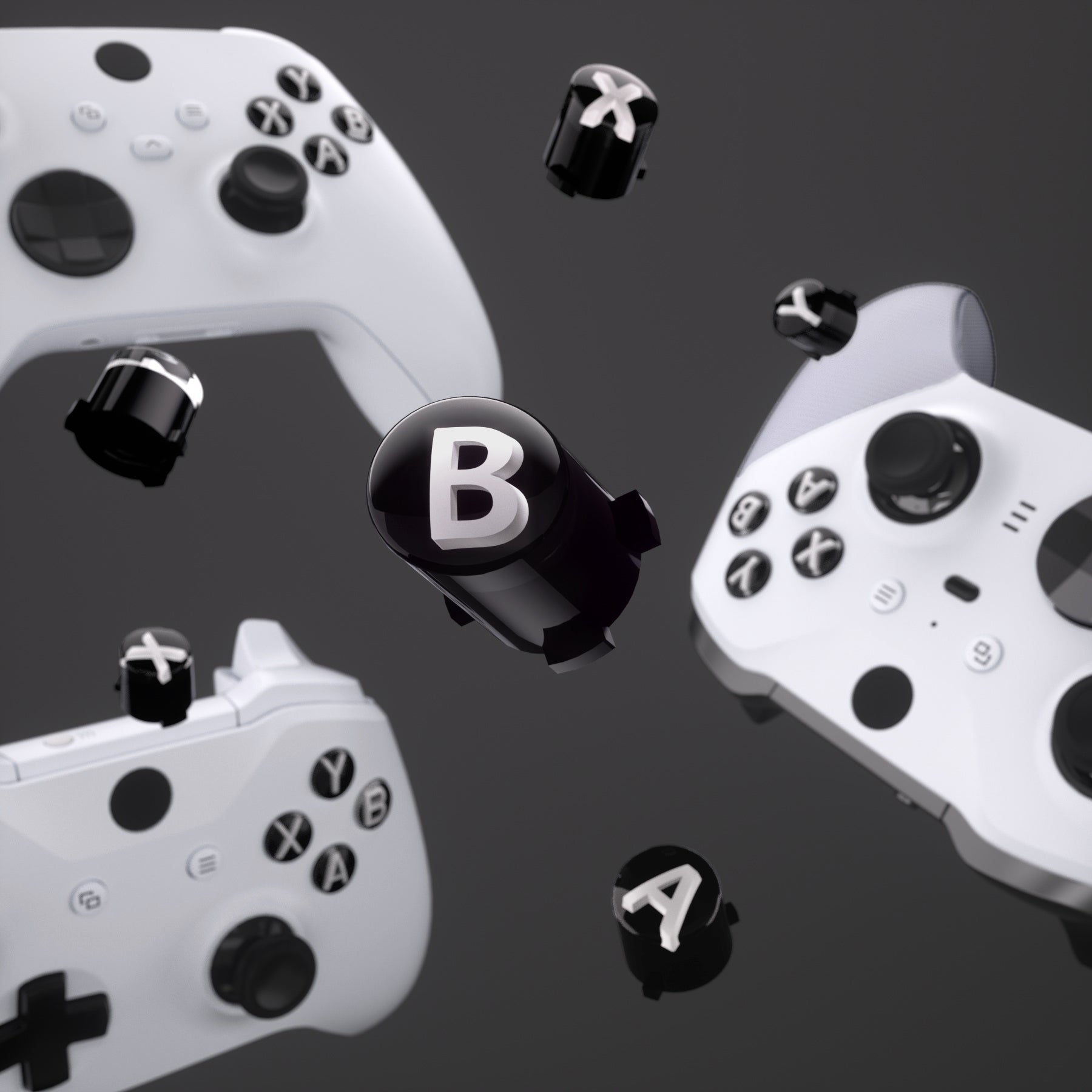 Xbox one black on sale and white controller