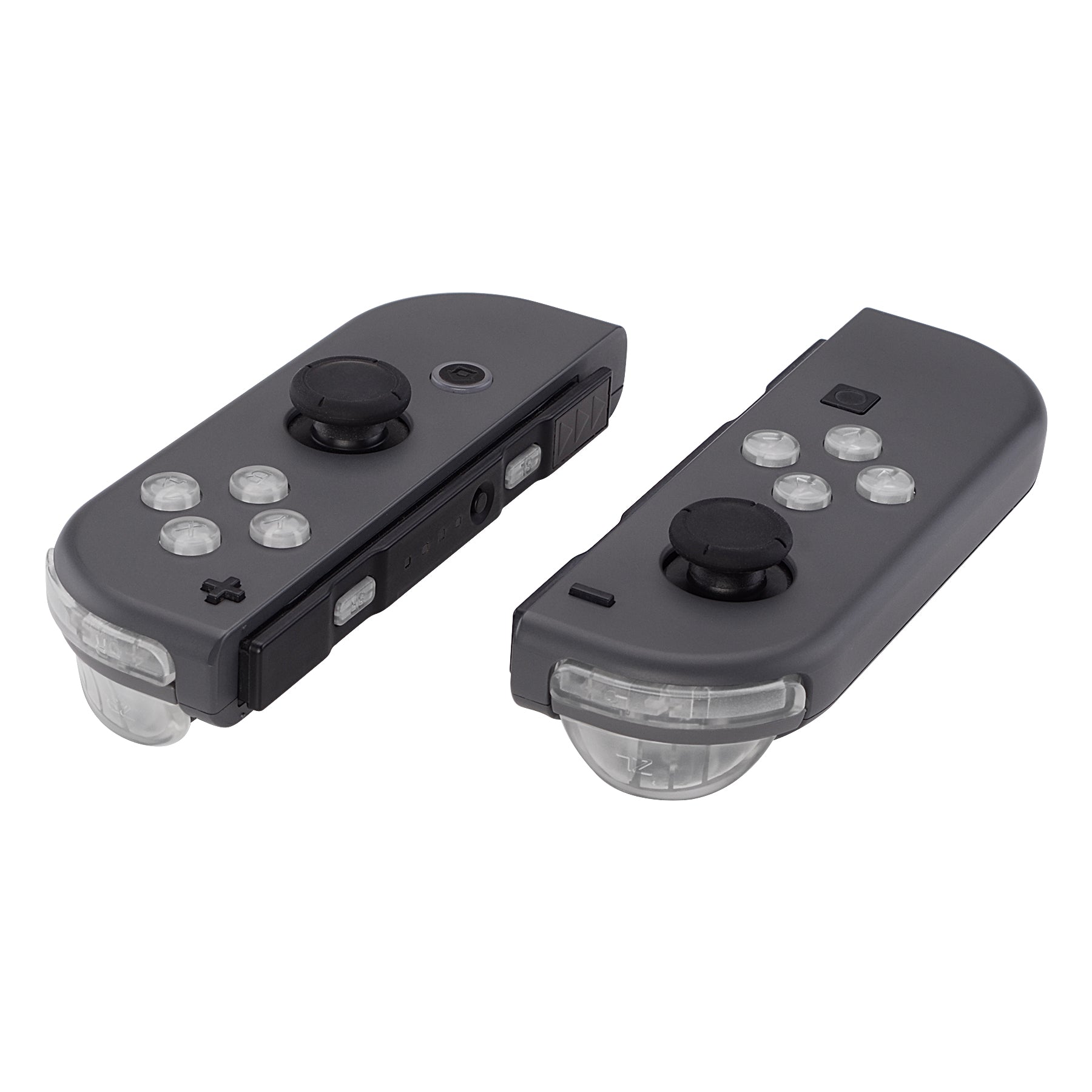 eXtremeRate Retail Transparent Clear Replacement ABXY Direction Keys SR SL L R ZR ZL Trigger Buttons Springs, Full Set Buttons Repair Kits with Tools for NS Switch JoyCon & OLED JoyCon - JoyCon Shell NOT Included - AJ104