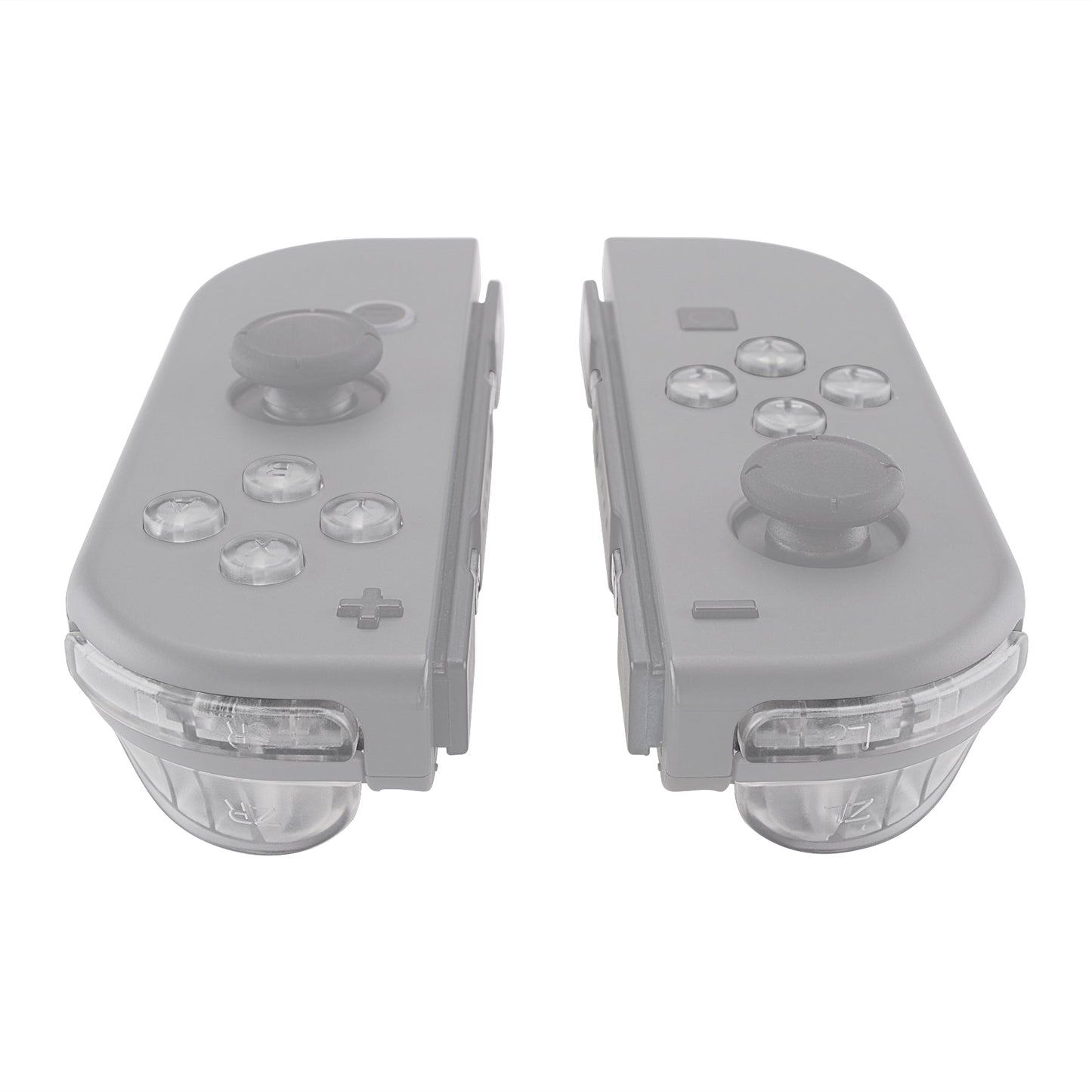 eXtremeRate Retail Transparent Clear Replacement ABXY Direction Keys SR SL L R ZR ZL Trigger Buttons Springs, Full Set Buttons Repair Kits with Tools for NS Switch JoyCon & OLED JoyCon - JoyCon Shell NOT Included - AJ104