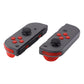 eXtremeRate Retail Transparent Clear Red Replacement ABXY Direction Keys SR SL L R ZR ZL Trigger Buttons Springs, Full Set Buttons Repair Kits with Tools for NS Switch JoyCon & OLED JoyCon - JoyCon Shell NOT Included - AJ105