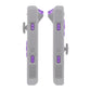 eXtremeRate Retail Clear Atomic Purple Replacement ABXY Direction Keys SR SL L R ZR ZL Trigger Buttons Springs, Full Set Buttons Repair Kits with Tools for NS Switch JoyCon & OLED JoyCon - JoyCon Shell NOT Included - AJ108