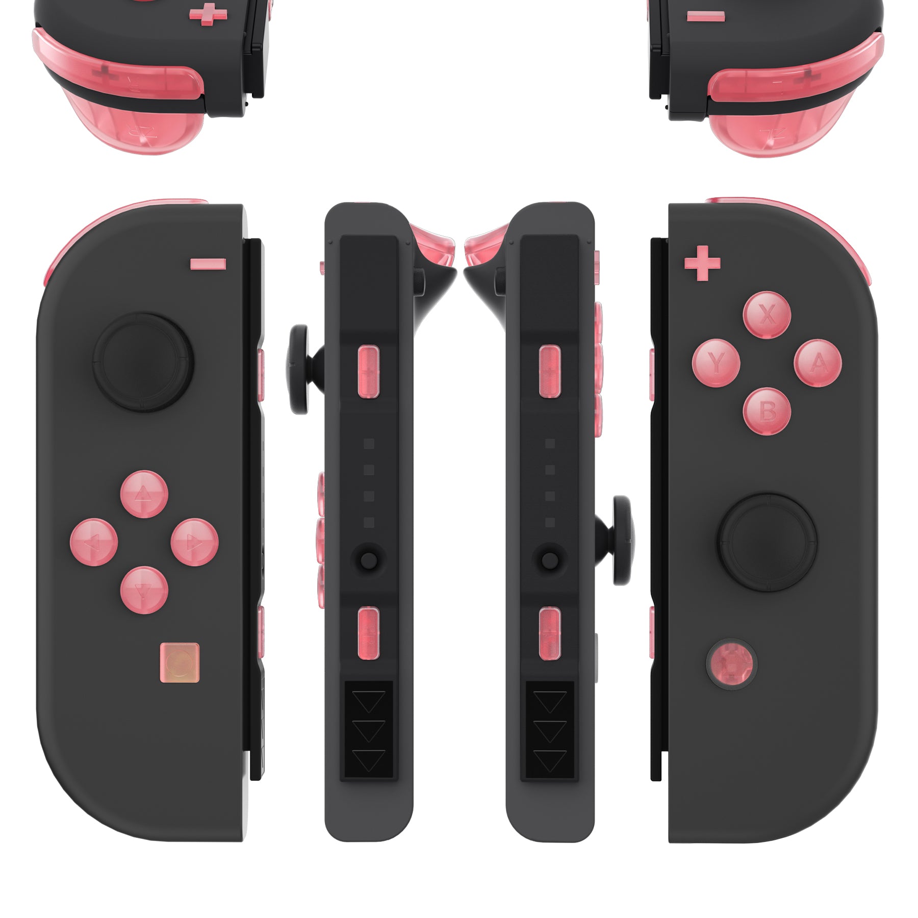 eXtremeRate Replacement Full Set Buttons for Joycon of NS Switch - Cherry  Pink