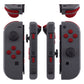 eXtremeRate Retail Soft Touch Red Replacement ABXY Direction Keys SR SL L R ZR ZL Trigger Buttons Springs, Full Set Buttons Repair Kits with Tools for NS Switch JoyCon & OLED JoyCon - JoyCon Shell NOT Included- AJ202