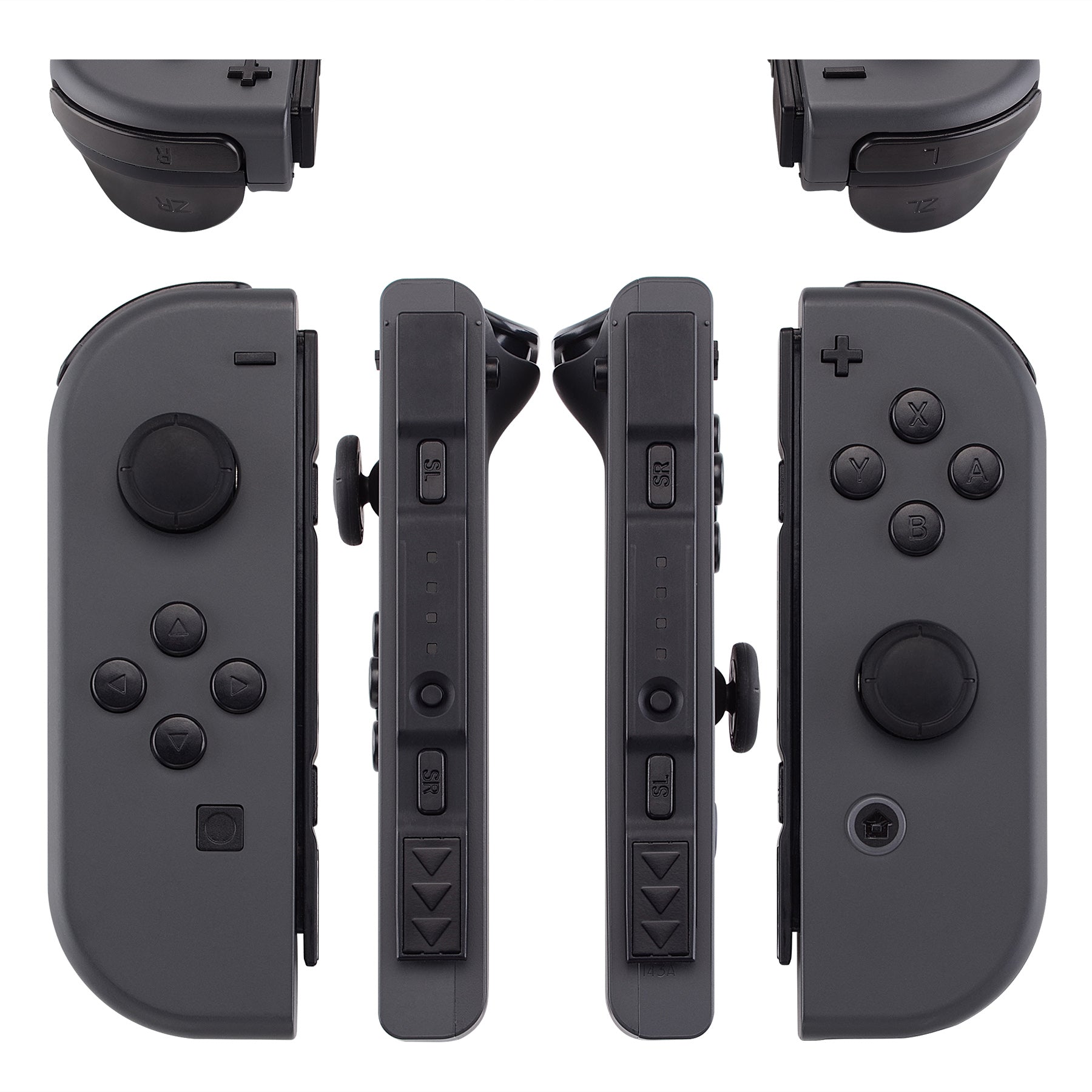 eXtremeRate Retail Black Replacement ABXY Direction Keys SR SL L R ZR ZL Trigger Buttons Springs, Full Set Buttons Repair Kits with Tools for NS Switch JoyCon & OLED JoyCon - JoyCon Shell NOT Included- AJ204