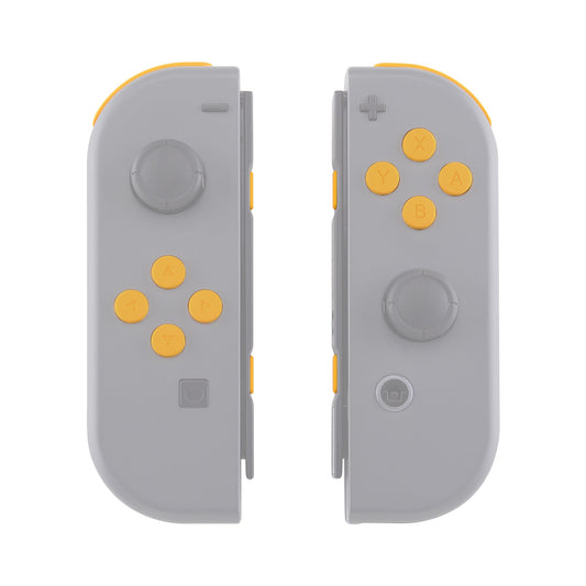 eXtremeRate Retail Caution Yellow Replacement ABXY Direction Keys SR SL L R ZR ZL Trigger Buttons Springs, Full Set Buttons Repair Kits with Tools for NS Switch JoyCon & OLED JoyCon - JoyCon Shell NOT Included- AJ205