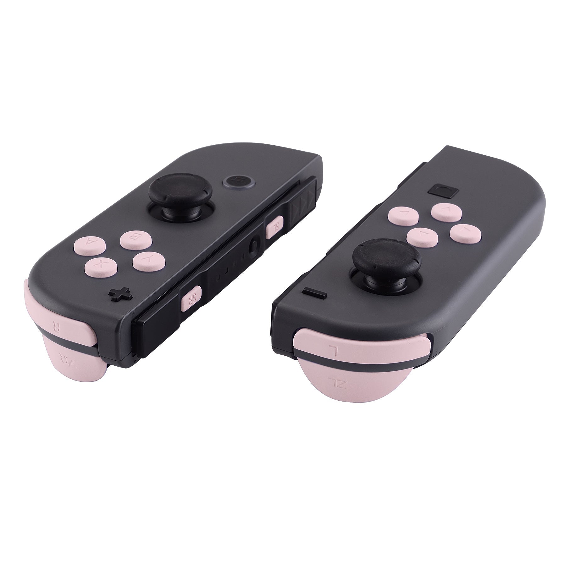 eXtremeRate Retail Cherry Blossoms Pink Replacement ABXY Direction Keys SR SL L R ZR ZL Trigger Buttons Springs, Full Set Buttons Repair Kits with Tools for NS Switch JoyCon & OLED JoyCon - JoyCon Shell NOT Included - AJ206