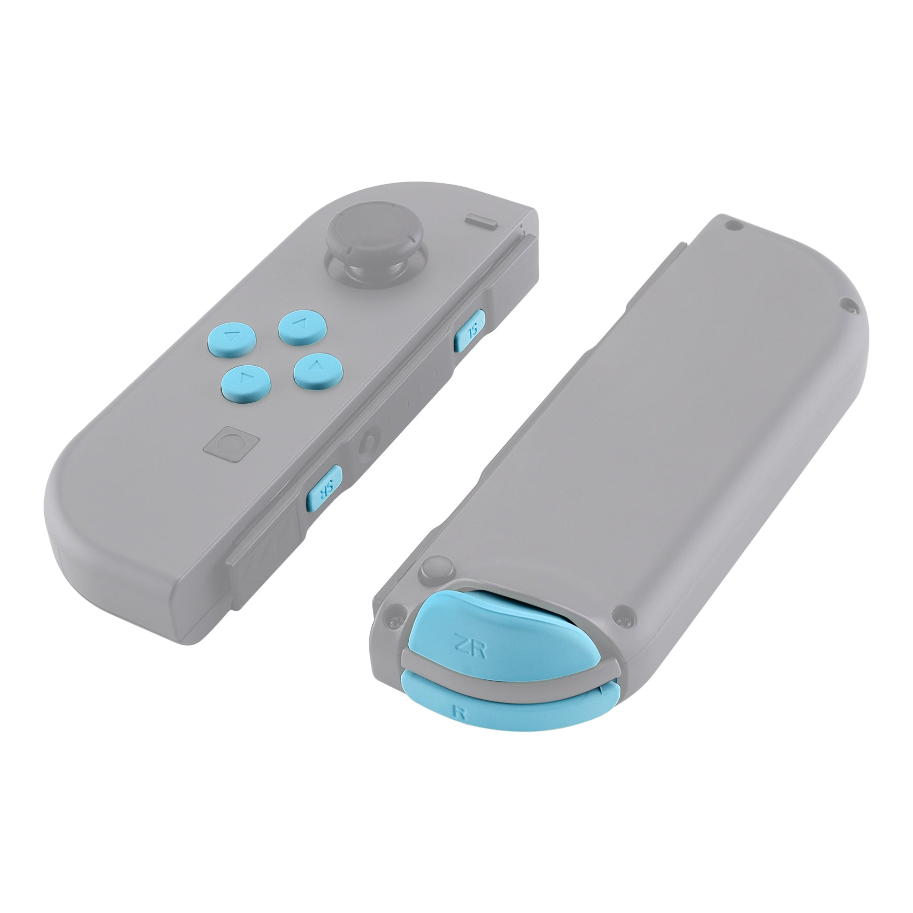 eXtremeRate Retail Heaven Blue Replacement ABXY Direction Keys SR SL L R ZR ZL Trigger Buttons Springs, Full Set Buttons Repair Kits with Tools for NS Switch JoyCon & OLED JoyCon - JoyCon Shell NOT Included- AJ207