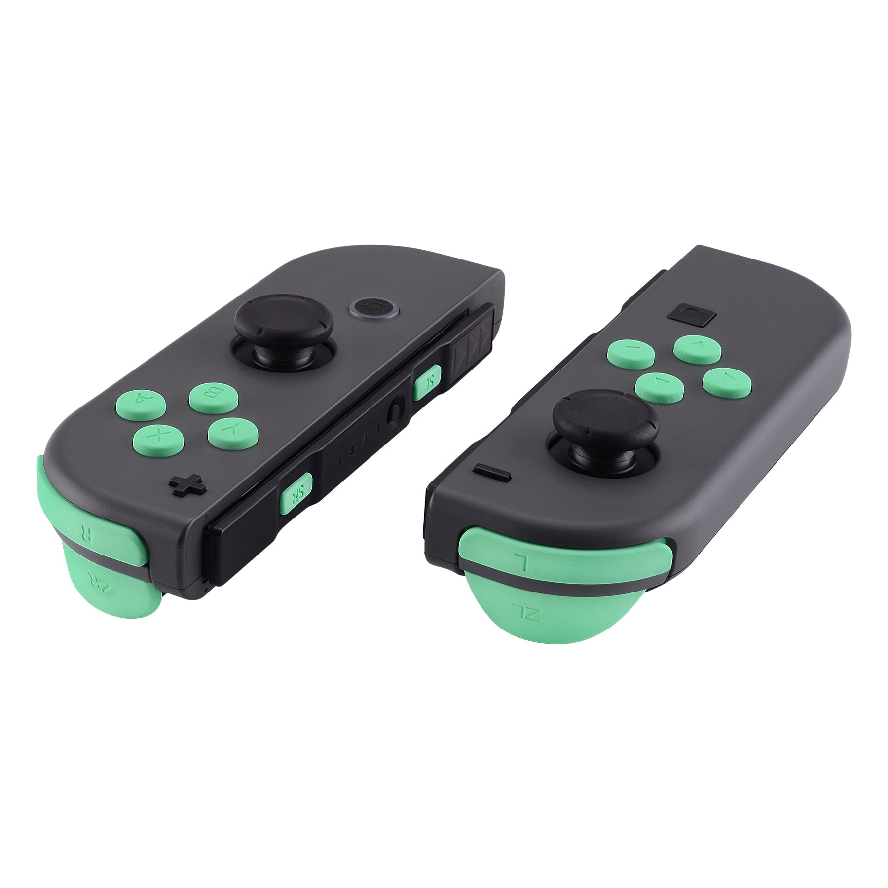 eXtremeRate Retail Mint Green Replacement ABXY Direction Keys SR SL L R ZR ZL Trigger Buttons Springs, Full Set Buttons Repair Kits with Tools for NS Switch JoyCon & OLED JoyCon - JoyCon Shell NOT Included- AJ208