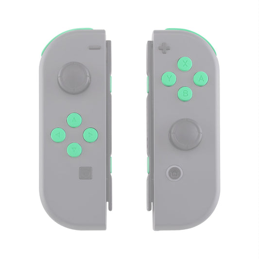 eXtremeRate Retail Mint Green Replacement ABXY Direction Keys SR SL L R ZR ZL Trigger Buttons Springs, Full Set Buttons Repair Kits with Tools for NS Switch JoyCon & OLED JoyCon - JoyCon Shell NOT Included- AJ208